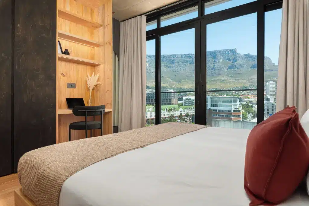 Hemp Hotel view over Table Mountain
